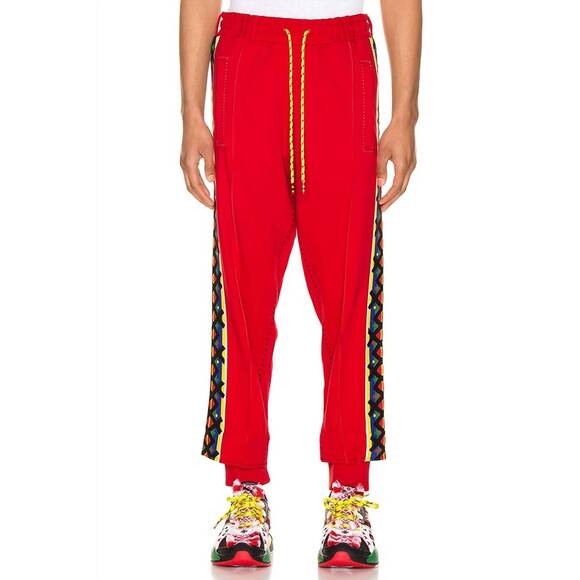 NEW PUMA jahnkoy track pants in red